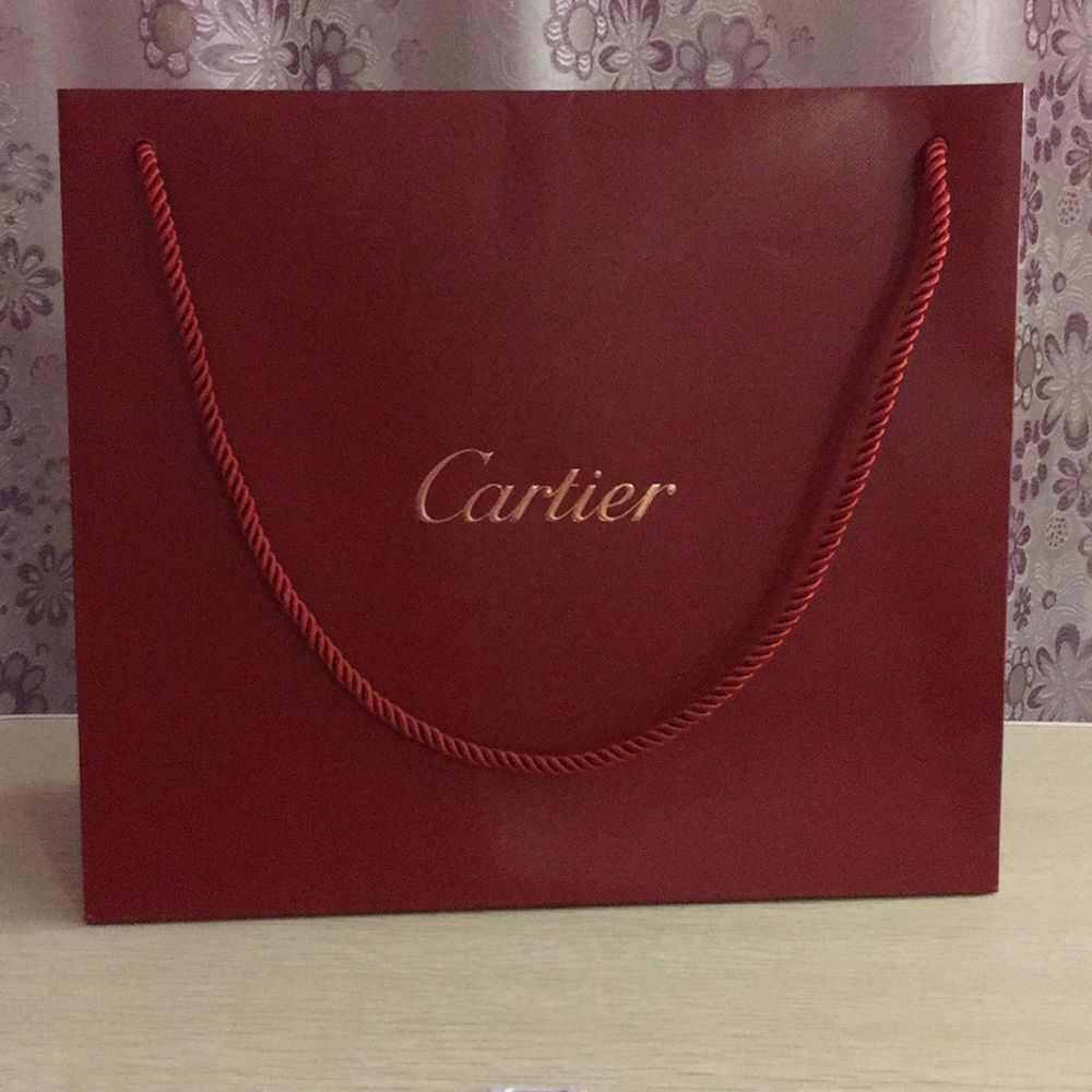 Authentic Cartier large shopping bag